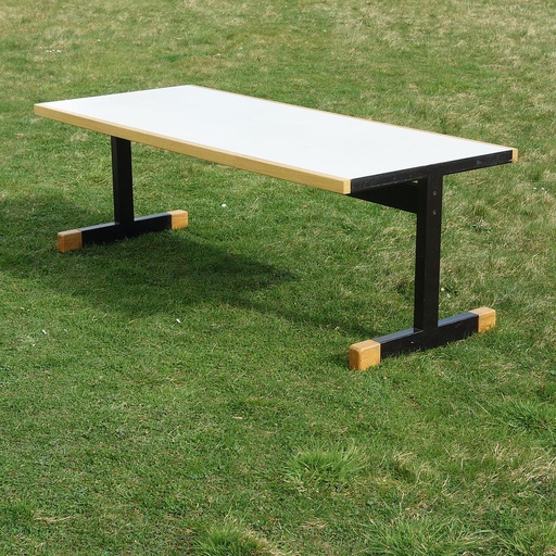 [968FUR003] Table '6 places' by Christophe Gevers from the Banque Brussels Lambert HQ (L. 205 cm)