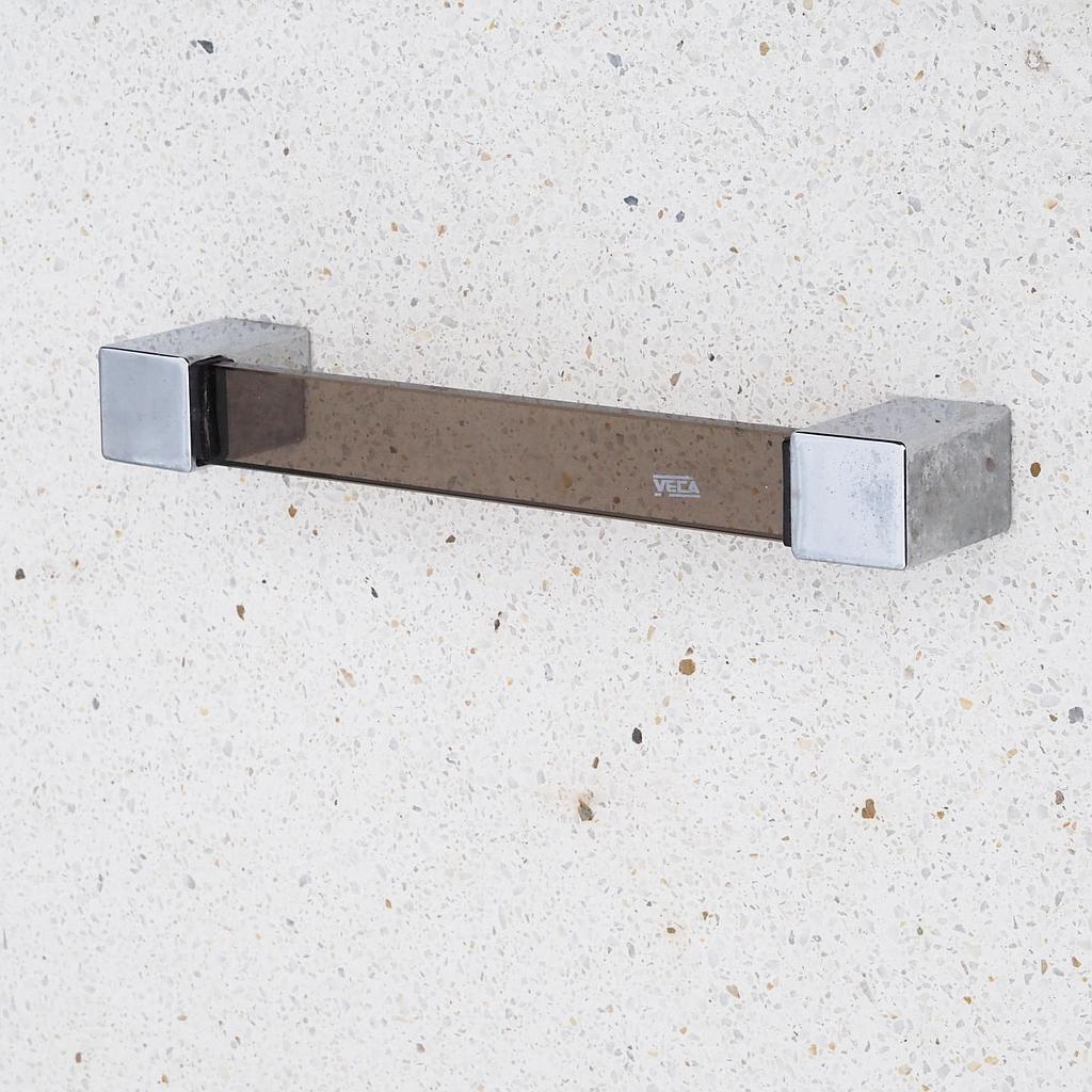 [999SAN1025] Towel holder in smoked tempered glass by Veca