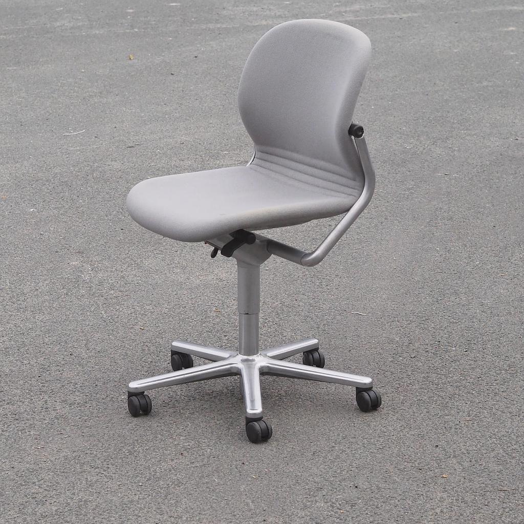[901FUR1066] Swivel office chair 'FS 211/8' by Klaus Franck & Werner Sauer for Wilkhahn (ca. 1980) - Grey/Grey