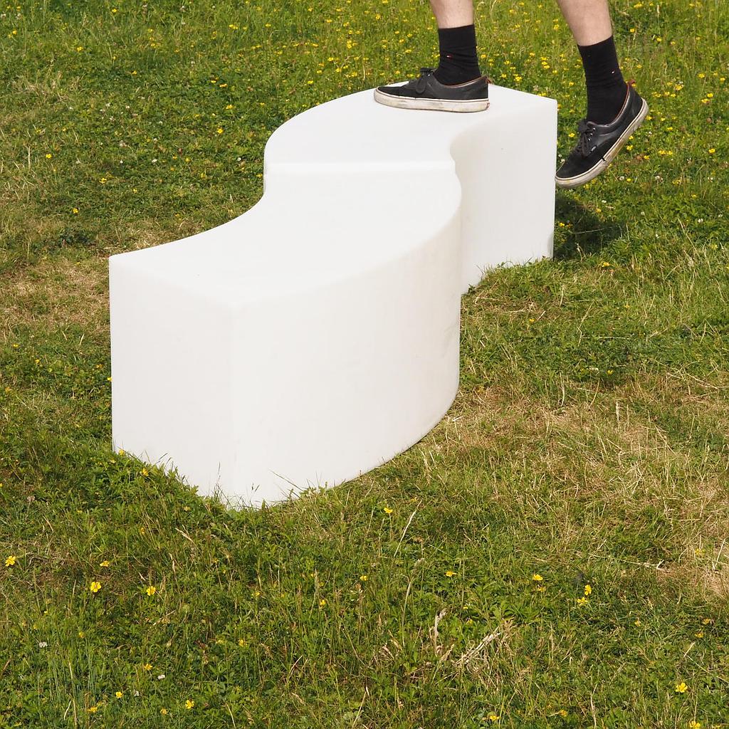 Modular bench 'Snake' by Giò Colonna Romano for Slide