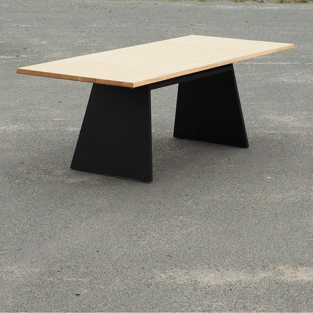 Large dining table 'June' by Jean-François D'Or for Cruso (240 x 90 cm)