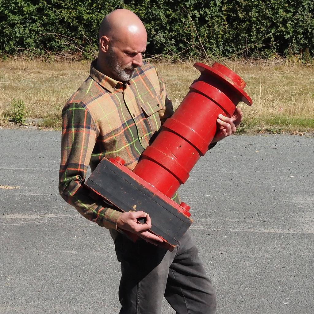 [181OBJ015] Wooden mould from the Durobor glass factory