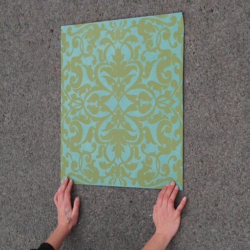 [334CLA009] Set of wallpaper 'Orphée' by Emery&Cie (3,38 m²) - Green