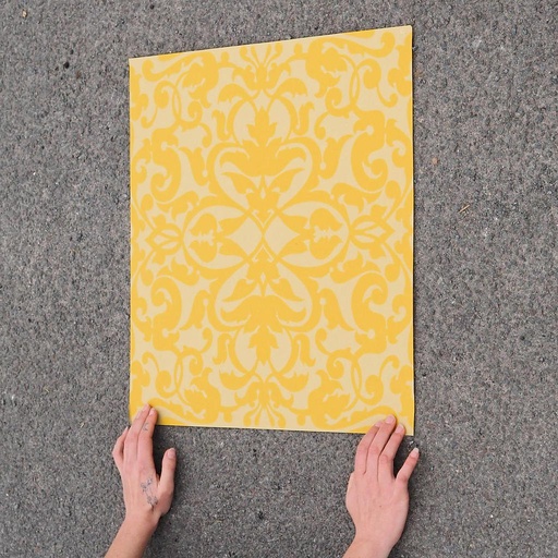[334CLA010] Set of wallpaper 'Orphée' by Emery&Cie (3,38 m²) - Yellow