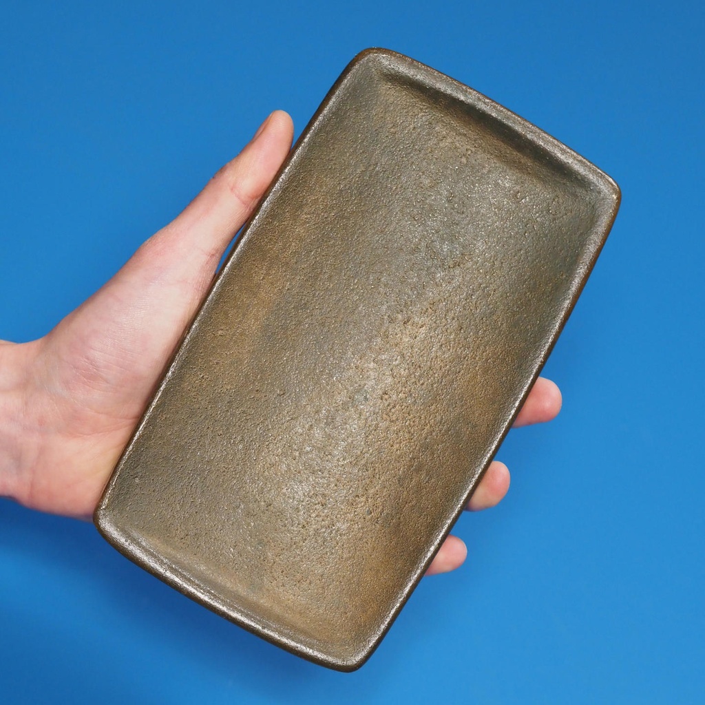 [005HAR219] Single door pull handle in sand-cast bronze by Jules Wabbes from the Générale de Banque