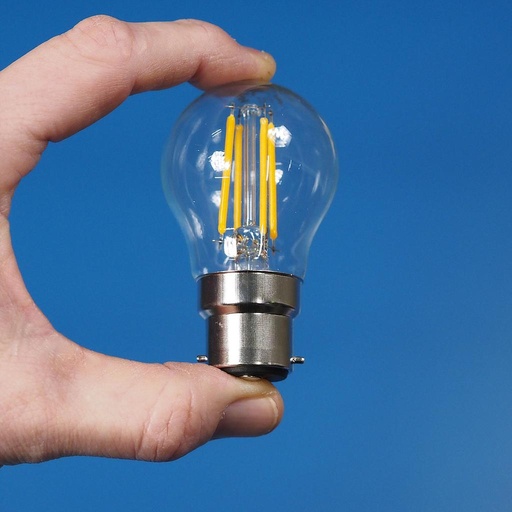 [4058075436381] Bulb - OSRAM Classic LED B22d Bulb P35 Clear 4W 470lm 2700K (New)