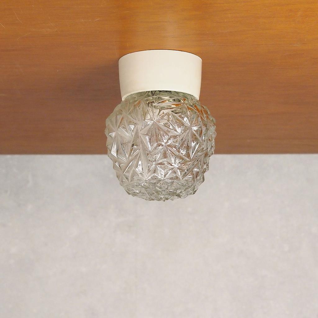 Wall/Ceiling light with textured glass diffuser
