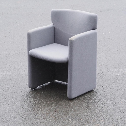 [968FUR81241] Armchair by Tecno - Grey