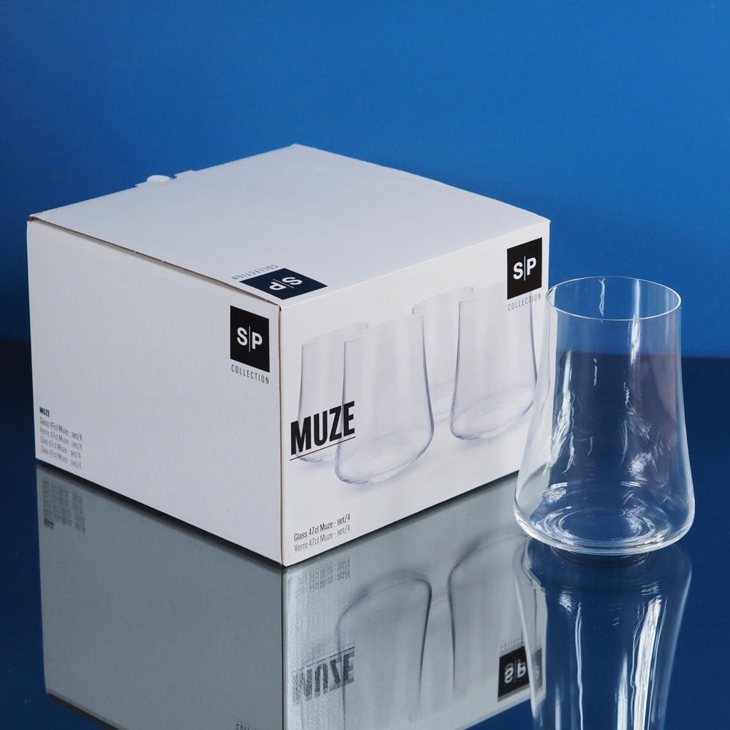 [852879] Set of 4 drinking glasses 'Muze' by Salt&Pepper (47 cl)