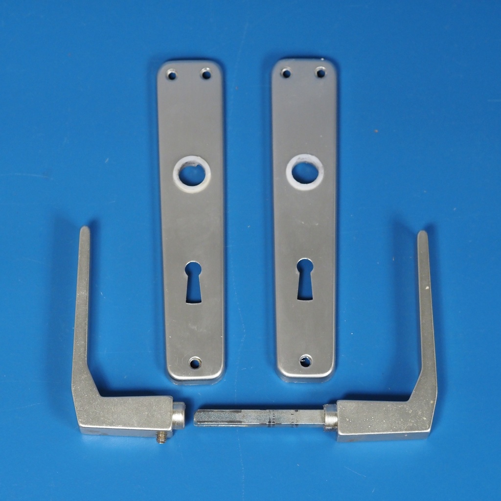 [999HAR1093] Door handle with key plate in anodized aluminium