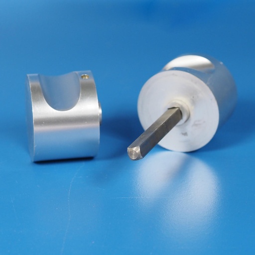 [999HAR1097] Round door knob in anodized aluminium