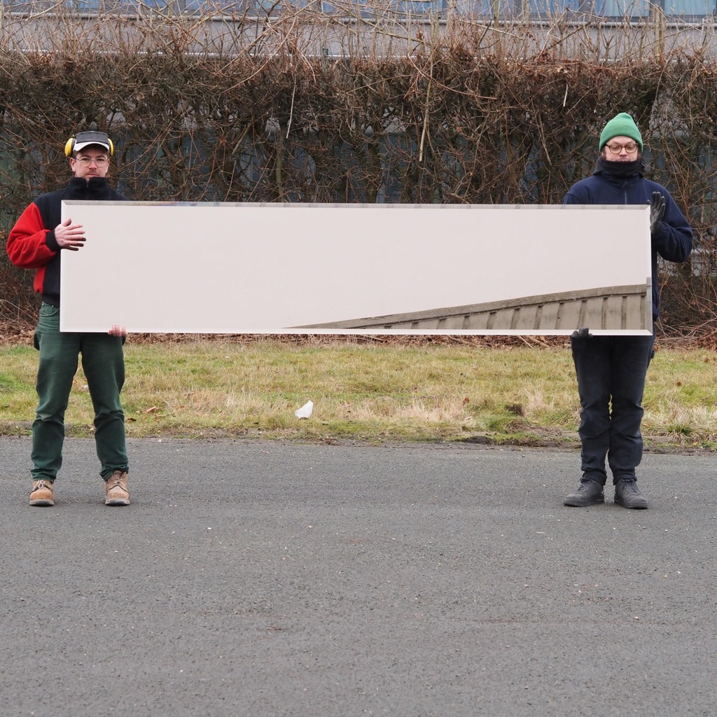 [999SAN1054] Bevelled mirror with silvered bronze finish by AGC Glass (269 x 60,6 cm)