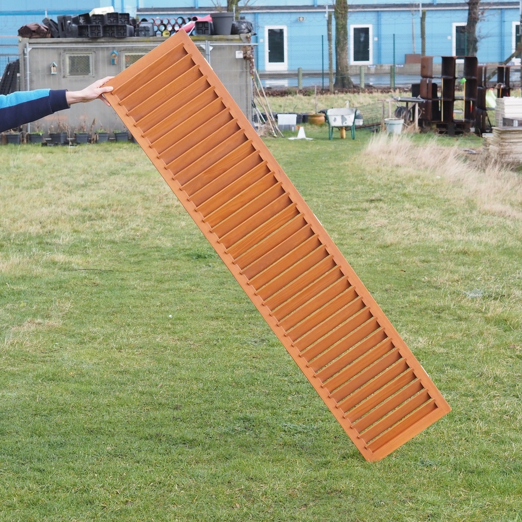 [999DOP1027] Wooden shutter in basswood (H. 201 cm x W. 43,5 cm)