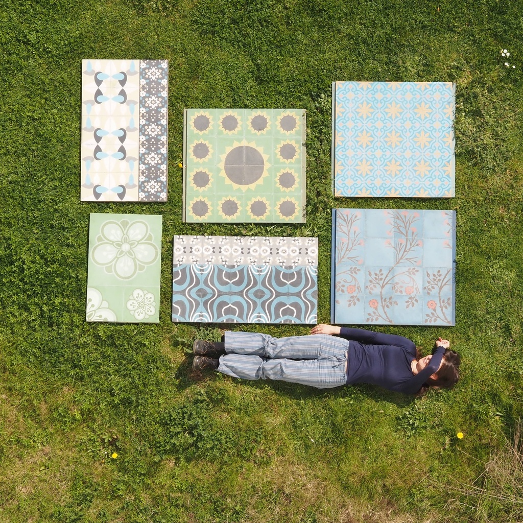 [334CLA013] Cement tile display panel by Emery&Cie (various sizes & patterns) - Only available in our physical shop