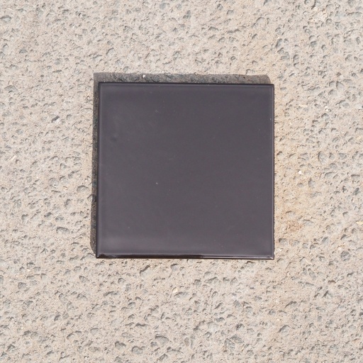 [334CLA020] Box of 24 glazed terracotta wall tiles by Emery&Cie (15 x 15 cm) - Black