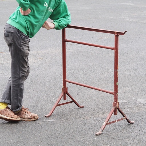 [334FUR007] Industrial trestle in steel from the workshop of Emery&Cie