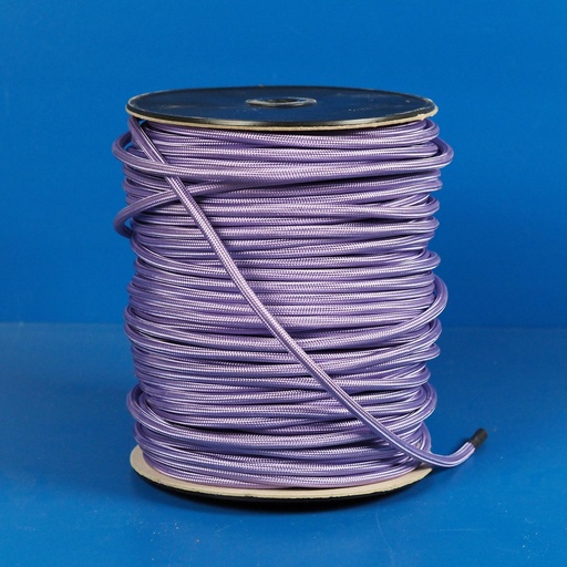 [998LIG612] Electrical textile cable 3*0,75 (LAVENDER)