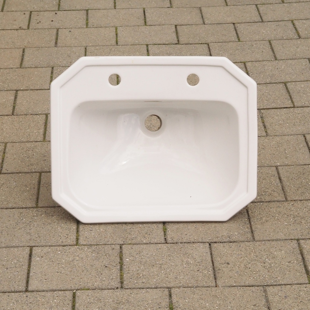 [239SAN024] Built-in bathroom sink in glazed ceramic by Heritage