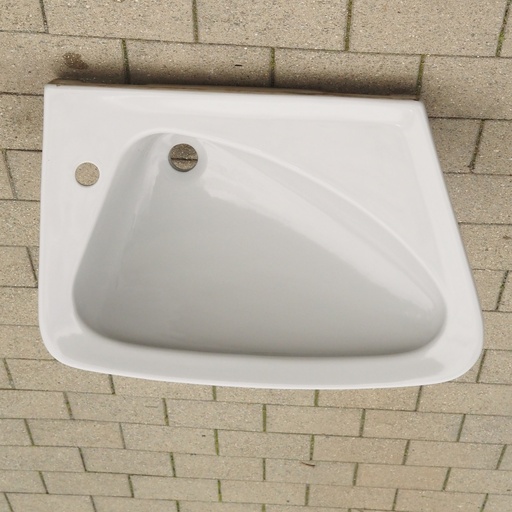 [239SAN032] Bathroom sink in glazed grey ceramic