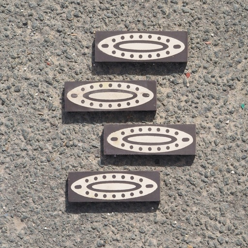[334CLA046] Ceramic frieze by Utzschneider & Jaunez (L. 12 cm)