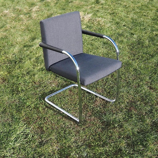 [968FUR50678] Cantilever armchair 'Visasoft' by Antonio Citterio for Vitra - Grey