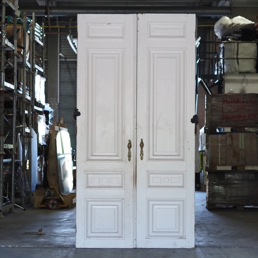[999DOP1027] Double door in painted solid pine (H. 274,5 cm x W. 140 cm) - Right