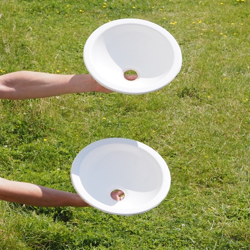 [999SAN1059] Inset basin in enameled steel by Alape (⌀ 33 cm)