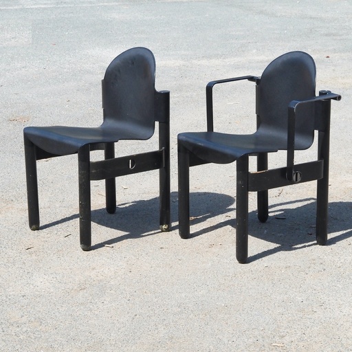 [999FUR1517] Stackable chair 'Flex' by Gerd Lange for Thonet