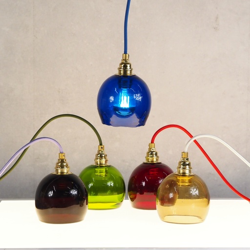 Hanging light 'Ira' with handmade glass lampshades from Emery&Cie (various colors)