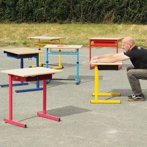 [337FUR007] Cantilever school desk (various models) - Only available in our physical shop