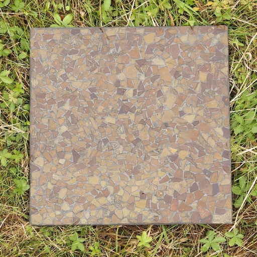 [334CLA057] Handmade glass mosaic tile by Emery&Cie (30 x 30 cm) - Amber