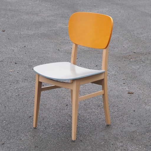 [968FUR54982_ORA_SKY] Chair 'Cup Cup' by Luc Vincent for Z-Editions (Orange/Sky blue)