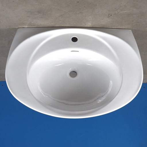 [999SAN909] Large bathroom sink in glazed ceramic by Villeroy & Boch