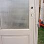 Solid wooden door with glass panels (H. 235,9 cm x W. 70,9 cm) - Right