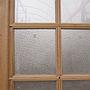Solid wooden door with glass panels (H. 222,9 cm x W. 88,6 cm) - Left