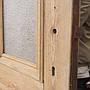 Solid wooden door with glass panels (H. 222,9 cm x W. 88,6 cm) - Left