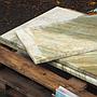 Batch of green marble tiles (+/- 1.3 m2)