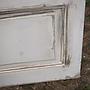 Door in painted wood with textured glass panel (H. 215 x W. 82 cm) - Right