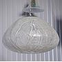 Hanging light in textured glass