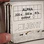 Wall light 'Alpha' by LIGHT (ca. 1970) - White
