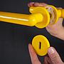 Door handle 'Boma' by Olivari, Italy (ca. 1980) - Yellow