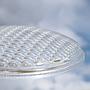 Round plate in borosilicate glass
