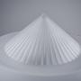 Ceiling light 'MI5211' in frosted textured glass by Milan - White (⌀ 35 cm)