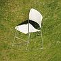 Stackable chair '40/4' by David Rowland for GF Business Equipment (ca. 1960) - Cream