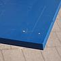 Blue laminated particule board table top (80 x 80 cm)