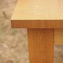 Table in solid oak (200/160 x 99,5/80 cm)