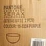 Box of 2 bowls 'Pantone' by Luca Trazzi for Serax - Purple