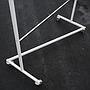 Clothes rack in steel with zigzag base (H. 191 cm) - Three racks