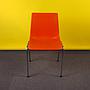 Stackable chair in polypropylene and steel by Wesifa