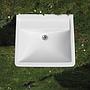 Wall-mounted bathroom sink in ceramic by Duravit